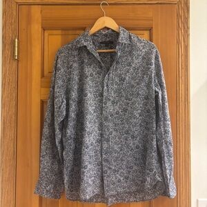 Men’s John Varvatos floral button down pattern shirt size medium